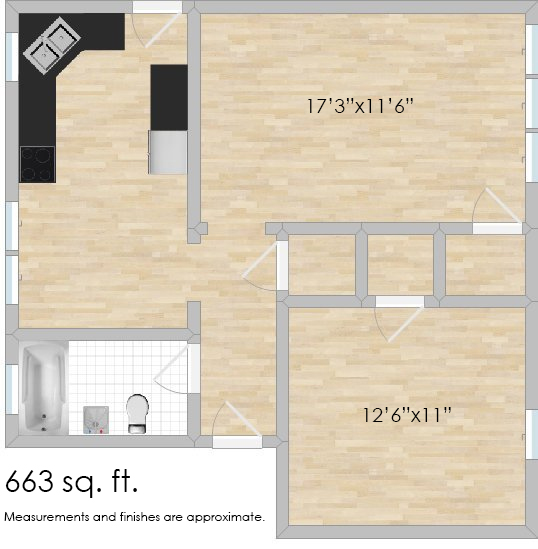 908 N. Austin Blvd. #1C One-Bedroom Apartment