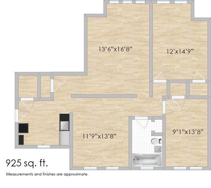 1530 N. Austin Blvd. #3 Two-Bedroom Apartment