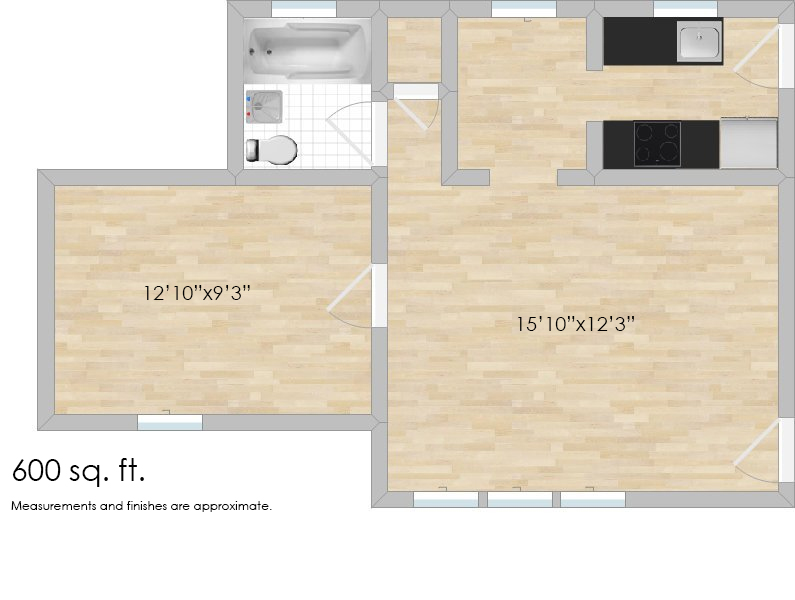 622 S. Austin Blvd. #1F One-Bedroom Apartment
