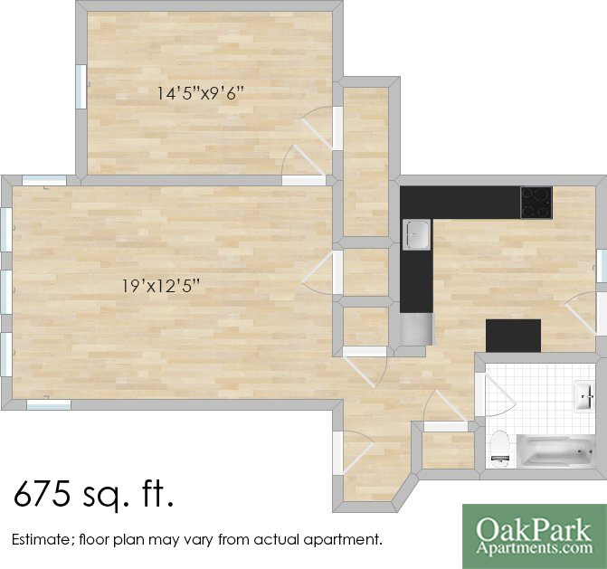 310 Washington Blvd. #2S One-Bedroom Apartment