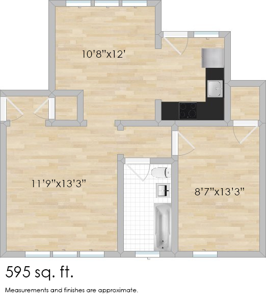 240 Washington Blvd. #3A One-Bedroom Apartment