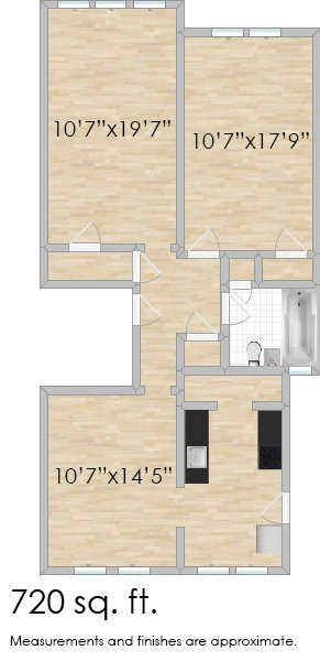 30 Washington Blvd. #1A One-Bedroom Apartment