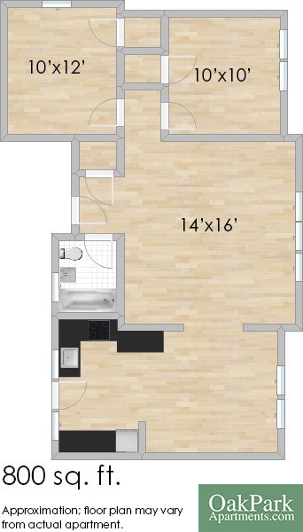 326 S. Austin Blvd. #1E Two-Bedroom Apartment