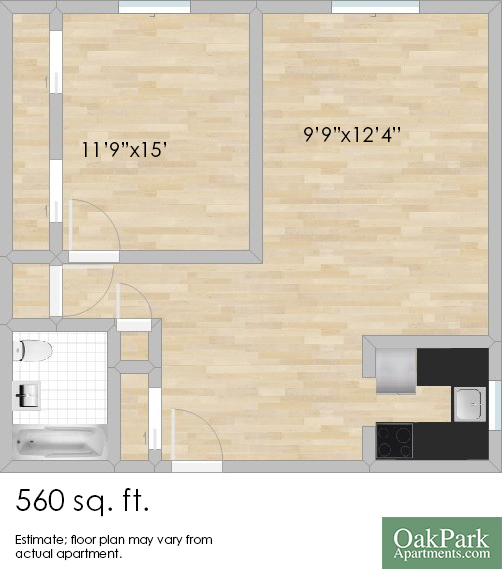 421 S. Elmwood Ave. #29 One-Bedroom Apartment